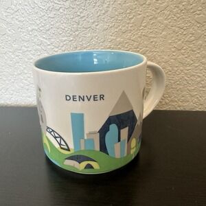 Starbucks Coffee 14oz Denver Colorado mug 2015 you are here mountains city